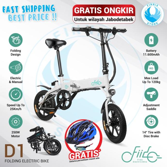 Jual Sepeda Listrik Fiido D Foldable E Bike Hybrid Smart Bicycle Shopee Indonesia