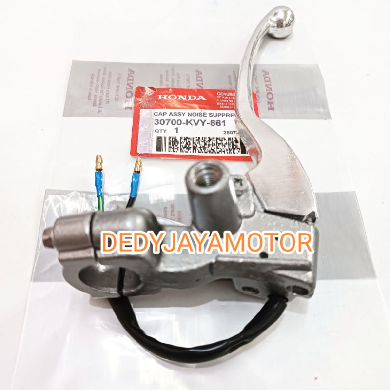 Jual Dudukan Kaca Spion kiri scoopy karbu + handle rem kiri + switch ...
