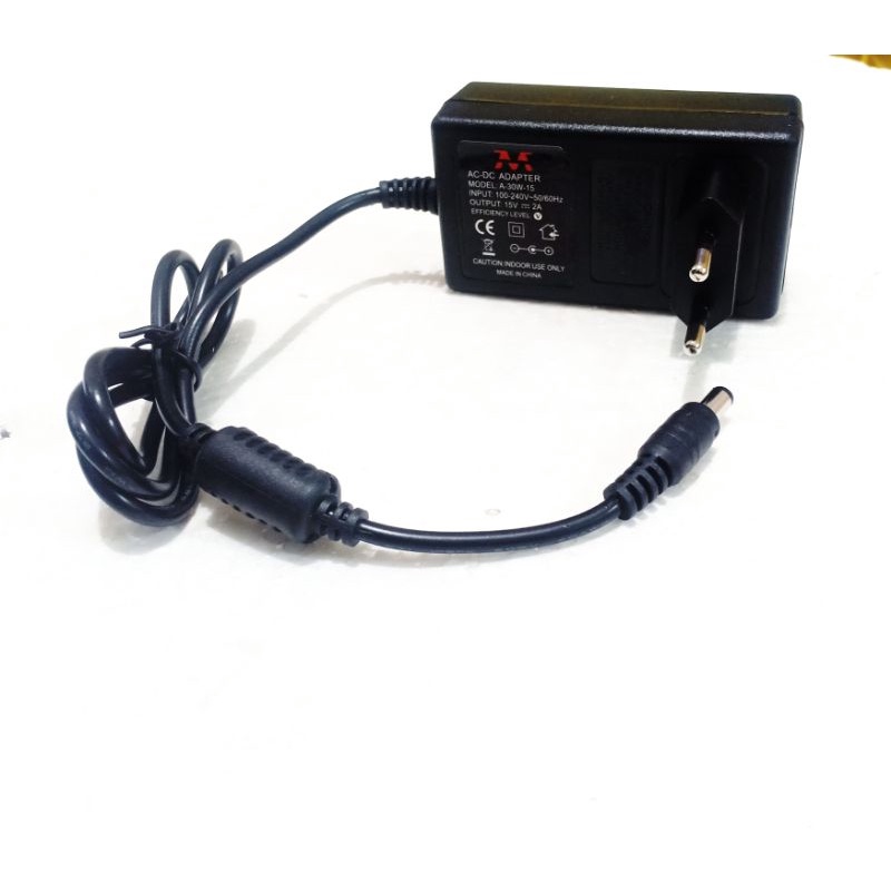 Jual adaptor 15v 2a 3a 4a 30w 45w 65w 15 volt 2 3 4 ampere charger