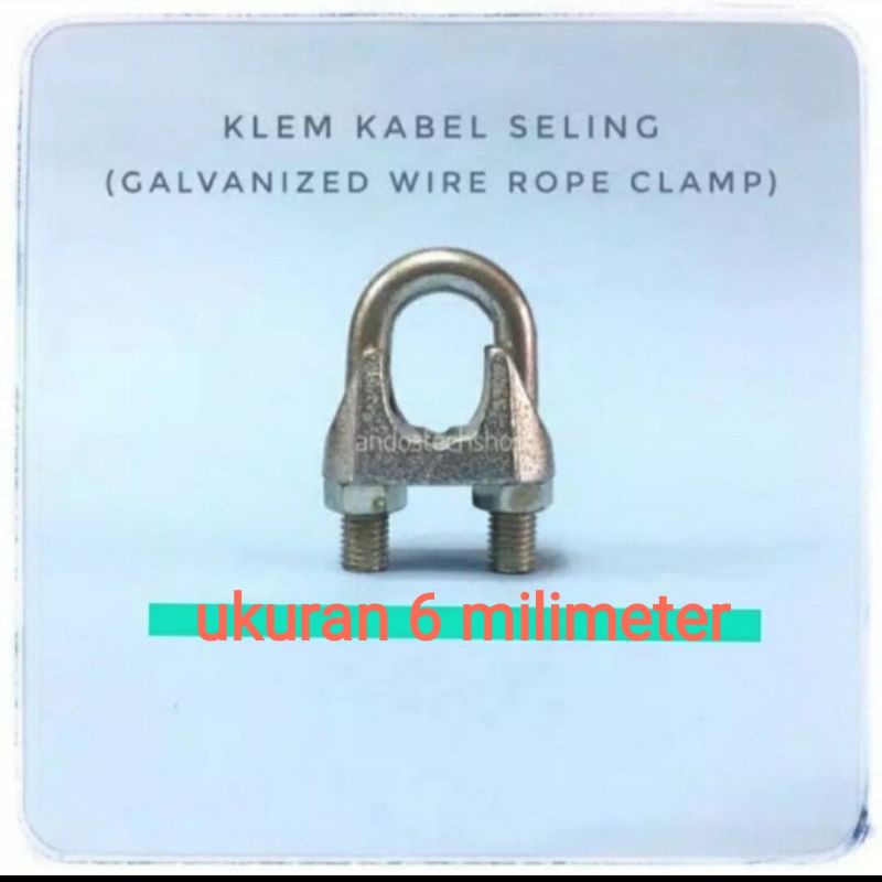 Jual Klem Seling Wire Clamp Mm Kuku Macan Sling Shopee Indonesia