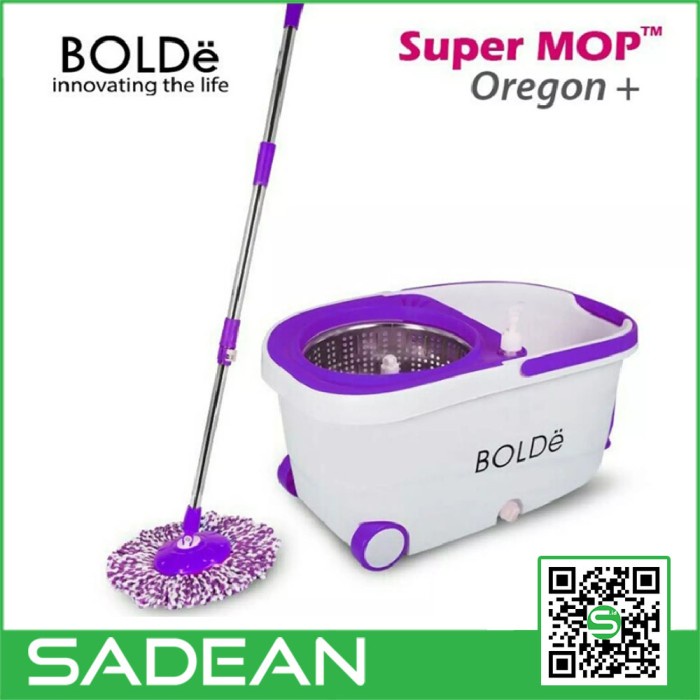 Jual ALAT PEL LANTAI BOLDE SUPER MOP OREGON+ STAINLESS PAKAI RODA ...