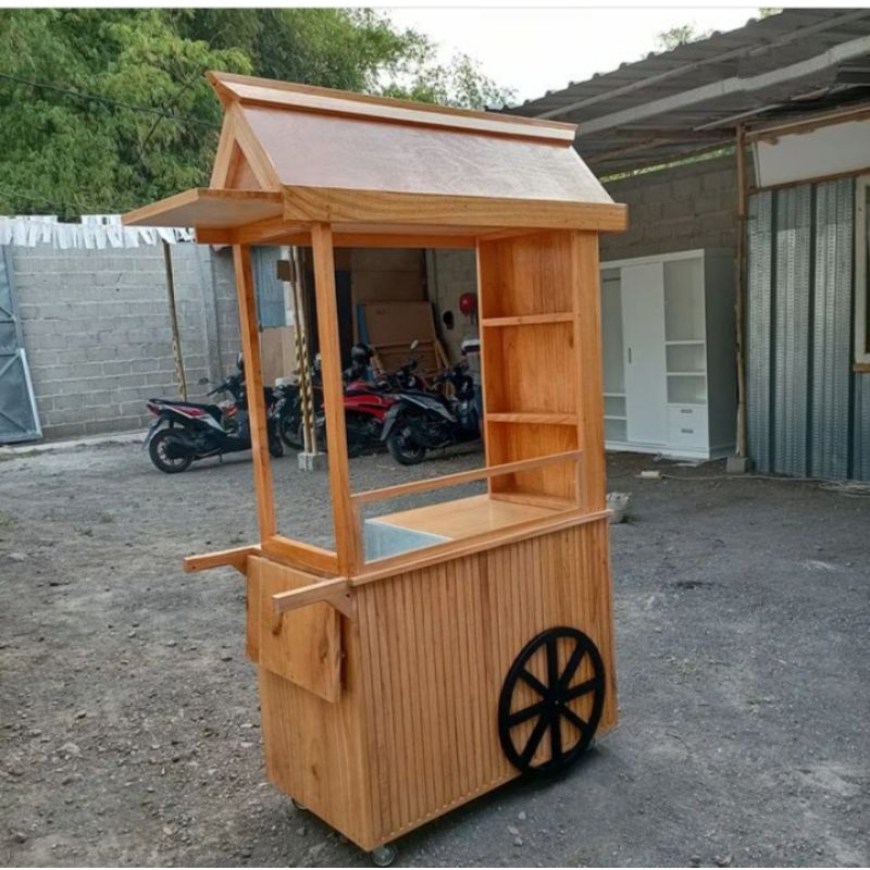 Jual booth minimalis modern gerobak jualan booth kekinian | Shopee