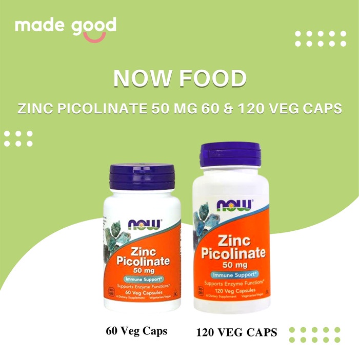 Jual Now Foods Zinc Picolinate 50 mg 120 caps Shopee Indonesia