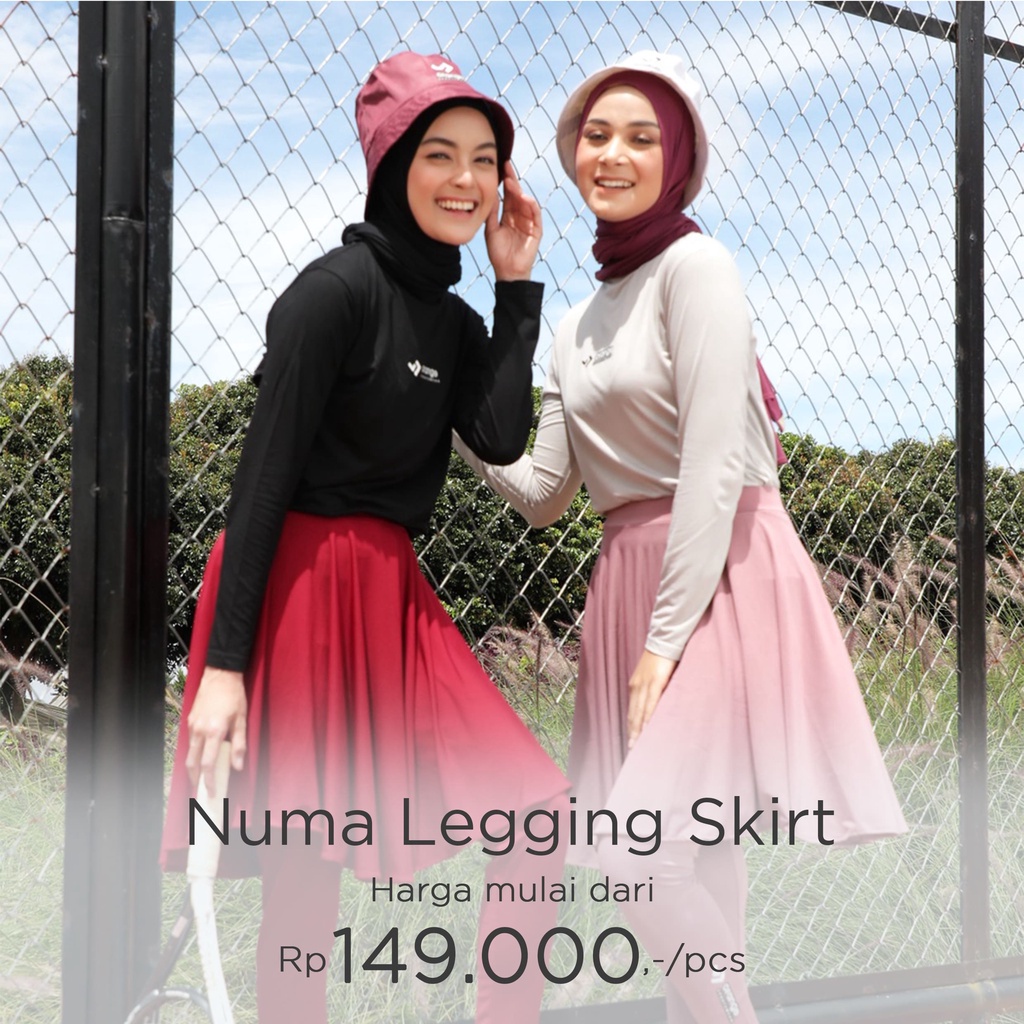 Jual Celana Senam Rok Legging Rok Olahraga Wanita Skirt Sport Zumba Senam Renang Jogging Numa