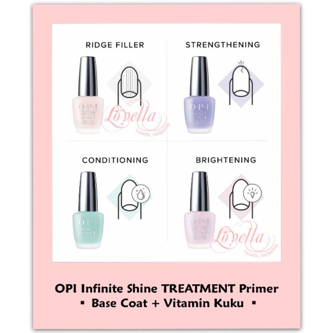 Jual Base Coat + Vitamin Kuku OPI Infinite Shine Treatment Primer OPI Base Coat ( OPI