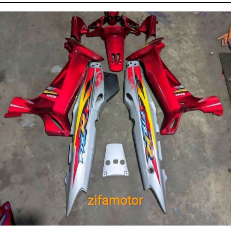 Jual Full Set Body full set Body halus yamaha Fiz R merah putih ...