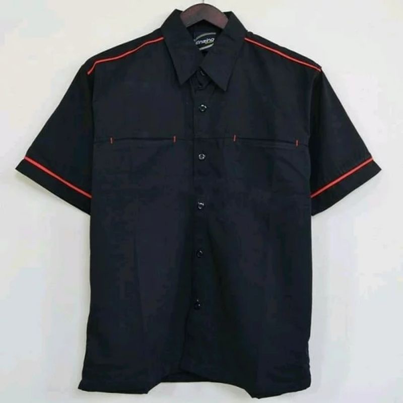 ENOF velour jersey china shirt ブラック enof イナフ velour jersey china shirt 01 黒