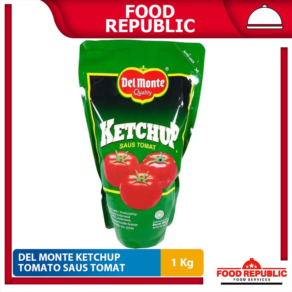 Jual DEL MONTE KETCHUP TOMATO SAUCE POUCH 1 KG - SAUS TOMAT LOKAL HALAL ...