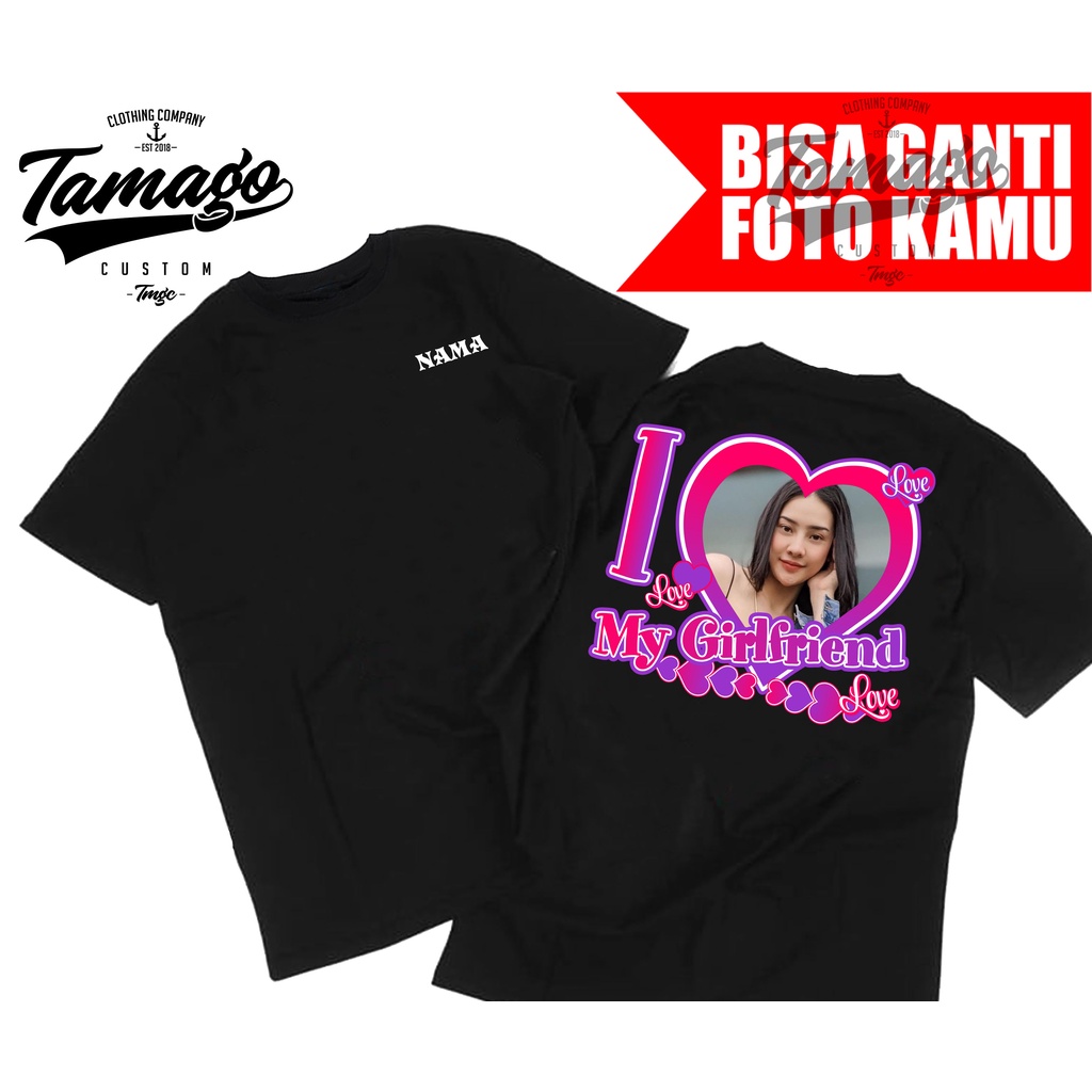 Jual Satu Hari Jadi Custom Kaos I Love My Girlfriend Kaos Couple