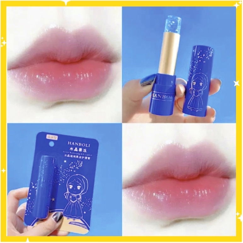 Jual HANBOLI Lip Balm 24K Gold Princess Rose Oil Berubah Warna XX017 ...