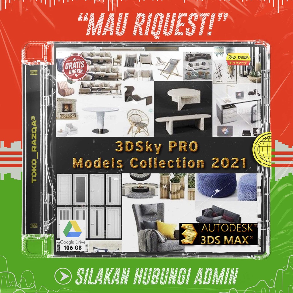 Total 𝟭𝟬𝟲𝗚𝗕 - 3DSky PRO Models Collection 2021 For MAX / MTL / OBJ / FBX (MIX) ◖3D ASSETS◗