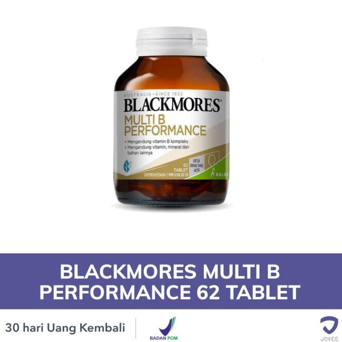 Jual BLACKMORES MULTI B PERFORMANCE - STRESS - 62 TABLET | Shopee Indonesia