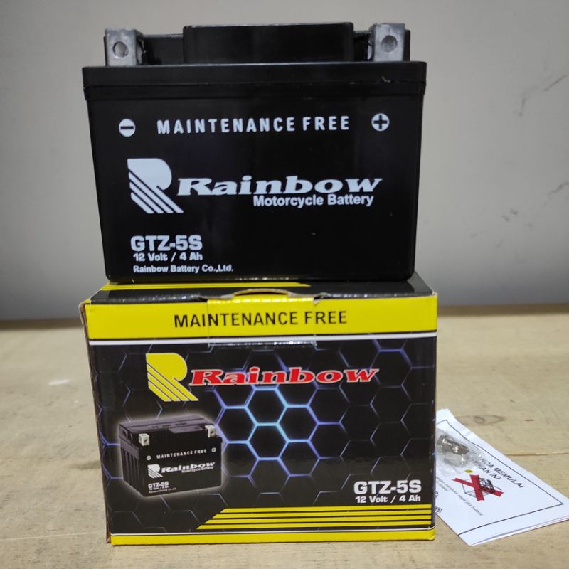 Jual Aki Motor Honda Beat Murah Accu Aki Kering Motor RAINBOW GTZ-5S