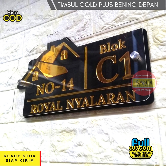 Jual PAPAN NOMOR RUMAH BAHAN AKRILIK - NOMER RUMAH - NO RUMAH ACRYLIC ...