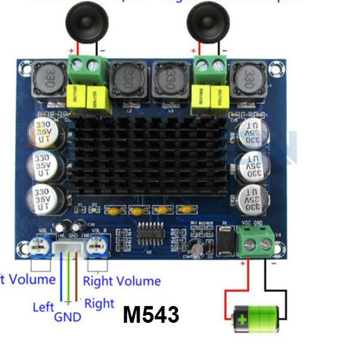 Jual Terkini!! M139 M543 Kit Power Amplifier Class D TPA3116D2 2x50W ...