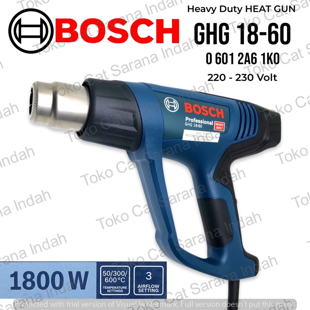 Jual GHG 1860 HOT AIR GUN 1800 WATT VARIABLE SPEED GHG1860 HEAT GUN