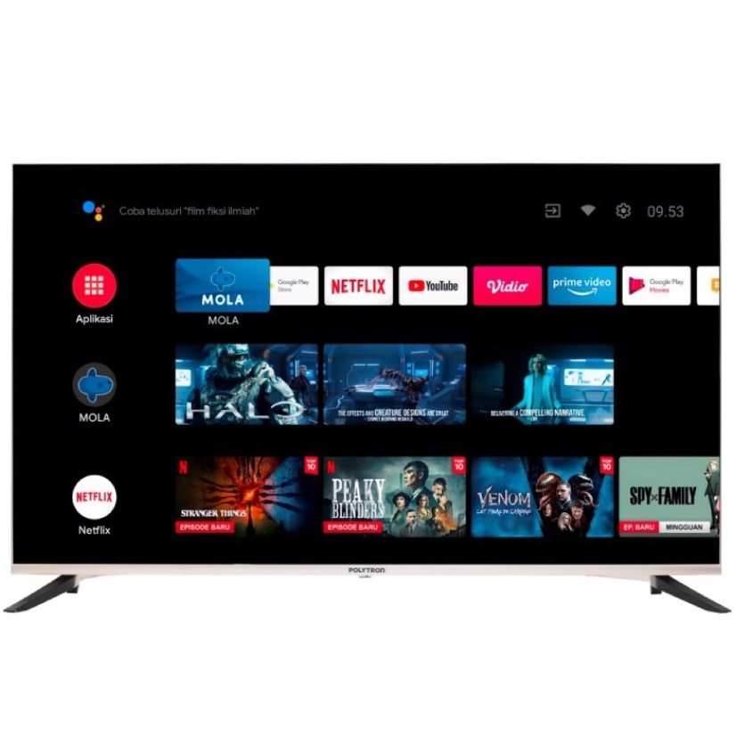 Jual LED TV 50 INCH POLYTRON 4K UHD ANDROID TV PLD 50UG9959 android tv