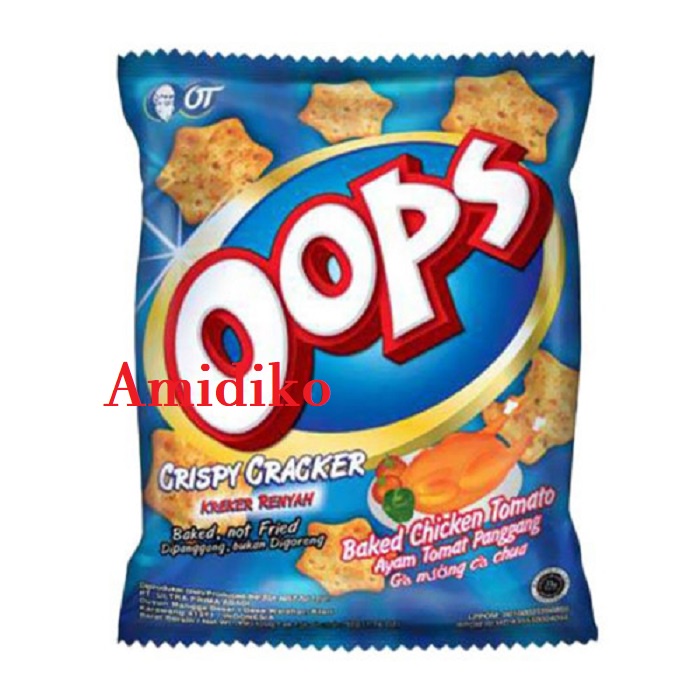 Jual Oops Baked Chiken Tomato 45 gr gram 45gr Rasa Ayam Tomat Snack ...