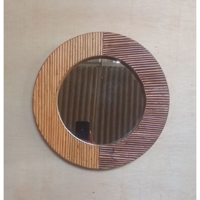 Jual Cermin / Cermin Rotan / Cermin Bulat / Cermin Aesthetic / Cermin ...
