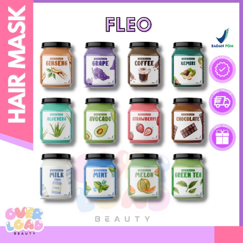 Jual Bpom Hair Mask Creambath By Fleo Masker Rambut 200gr Shopee Indonesia 