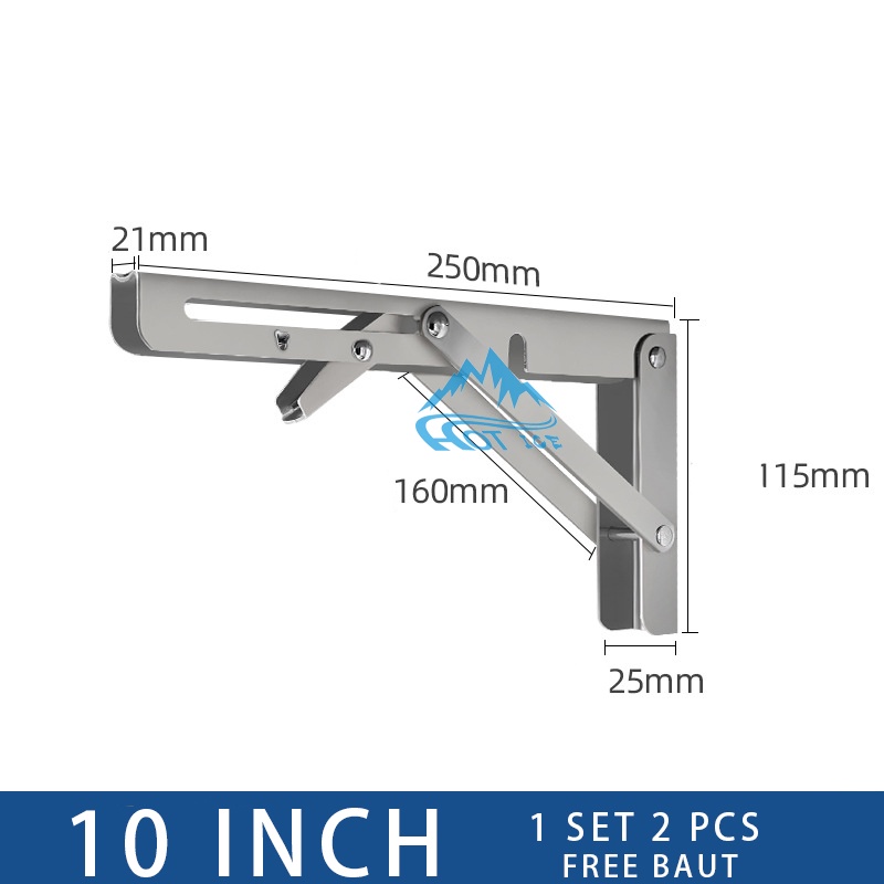 Jual Bracket Engsel Siku Lipat Meja Siku Rak Lipat 8 10 12 14 inch ...