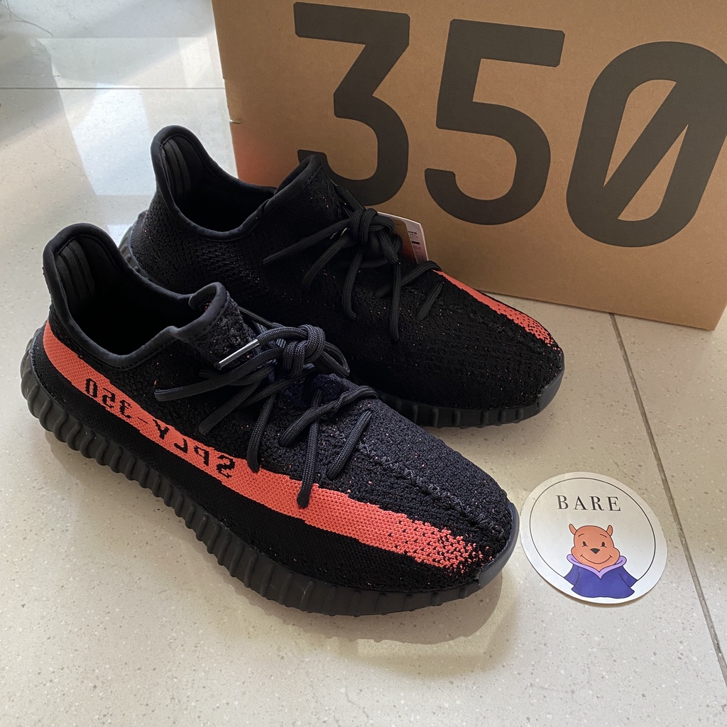 Jual Yeezy 350 V2 Infrared Core Black Red 2016 2022 BY9612 Shopee Indonesia