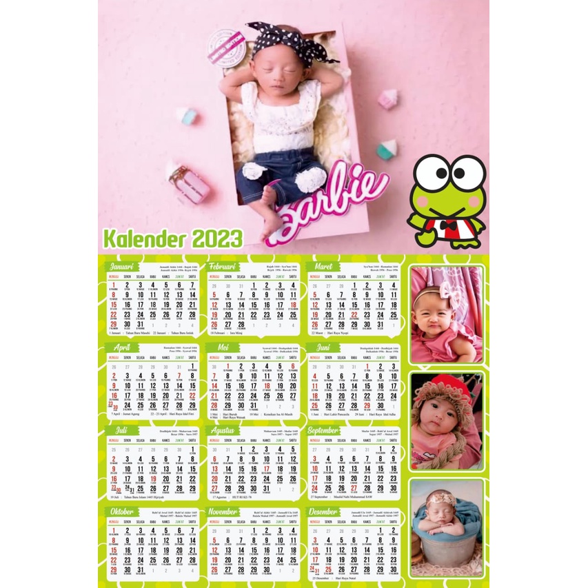 Jual Part 2 Kalender Foto 2023 Custom Kalender Dinding 2023 Kalender Foto Bebas Murah 7300