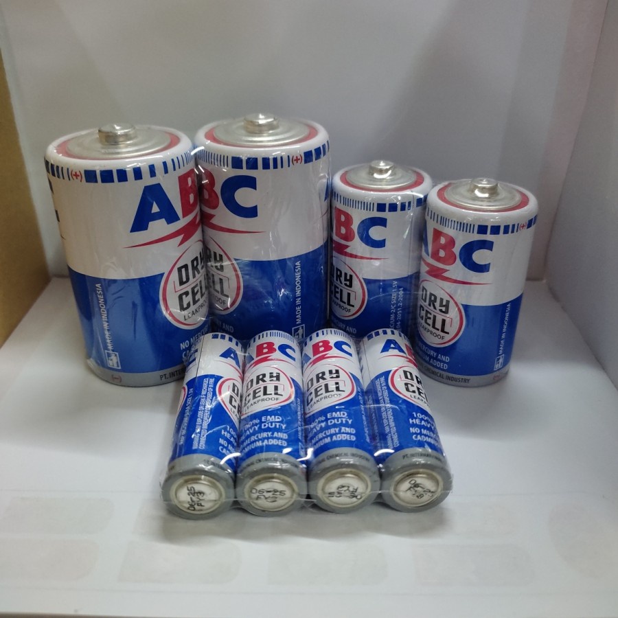Jual ABC Baterai / Batre AA, AAA, R14C, R20S | Shopee Indonesia