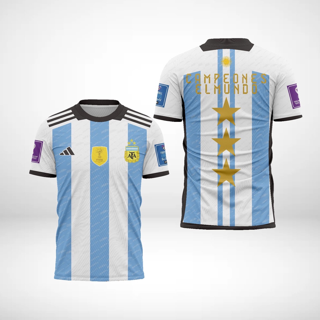 Jual Jersey Argentina Juara Piala Dunia Qatar Full Printing