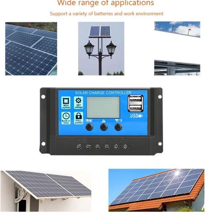Jual Code[M86E] SCC PWM 10A 20A 30A 40A 50A 60A solar charge controler ...