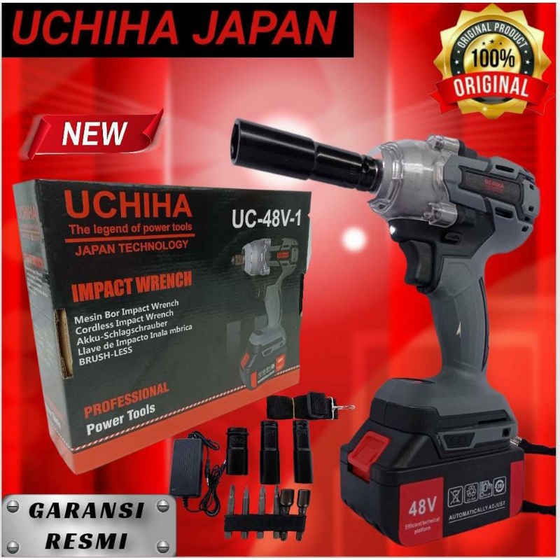 Jual Mesin bor pembuka baut baterai cordless UCHIHA 48vf ban roda