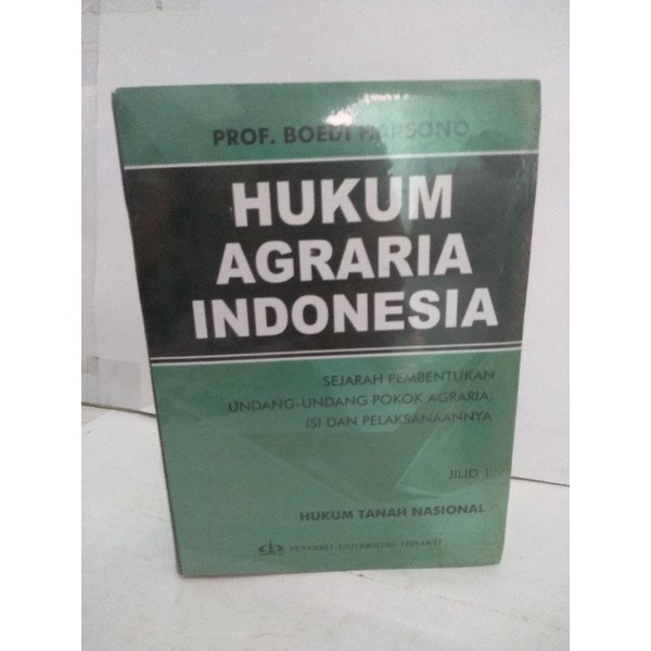 Jual HUKUM AGRARIA INDONESIA BOEDI HARSONO | Shopee Indonesia