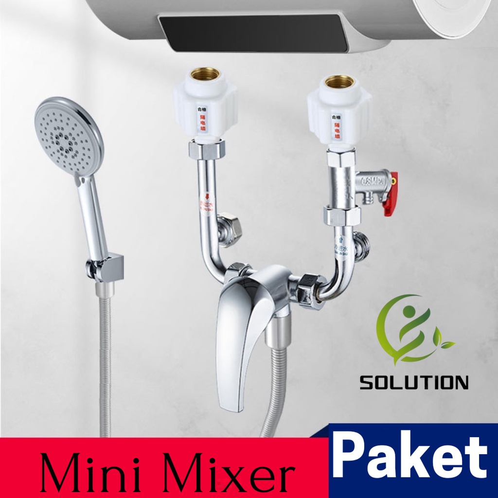 Jual Kran Shower Panas Dingin Mini Mixer Water Heater Tanpa Bobok