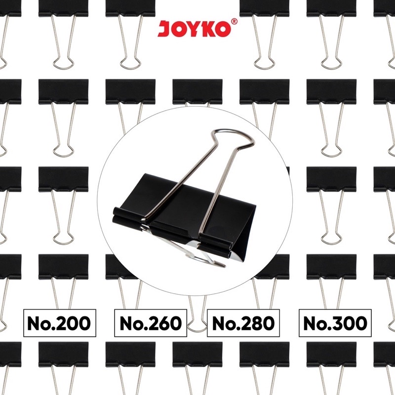 Jual Binder Clip Joyko Binder Clip Klip Penjepit Kertas Joyko Black 200