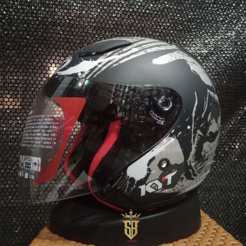 Jual HELM KYT DJ MARU VENOM MOTIF HALF FACE ORIGINAL KYT VENOM Shopee Indonesia
