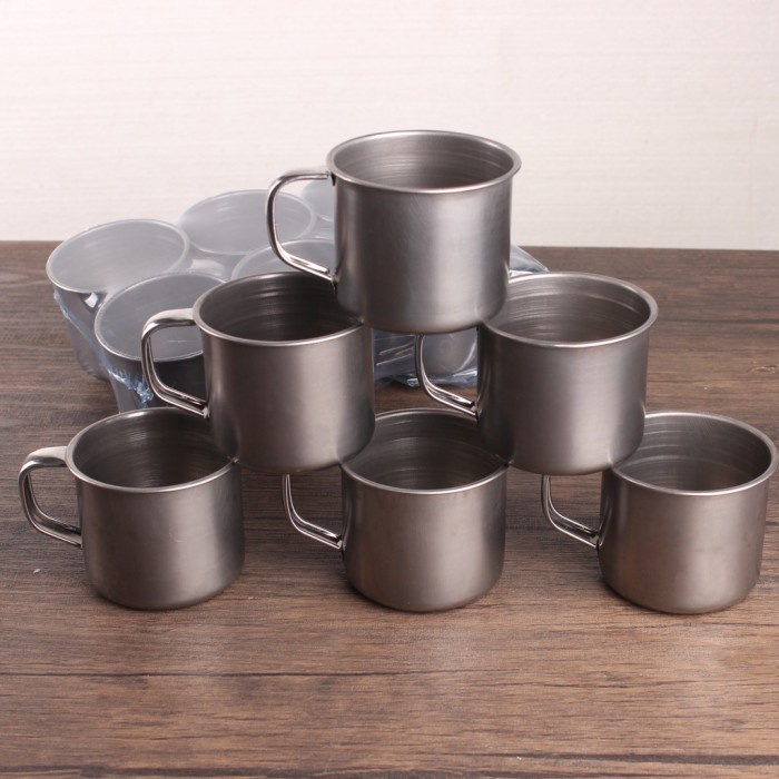 Jual Gelas Cangkir Stainless Mug Stainless 7cm Shopee Indonesia 3835