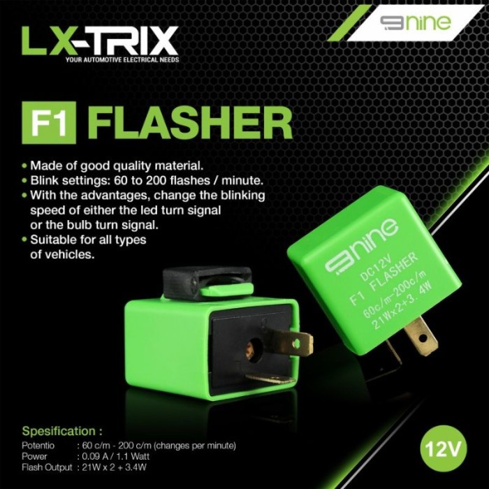 Jual Flasher Fleser Sen Sein Lampu Led Motor Kedip Bisa Di Atur Luminos