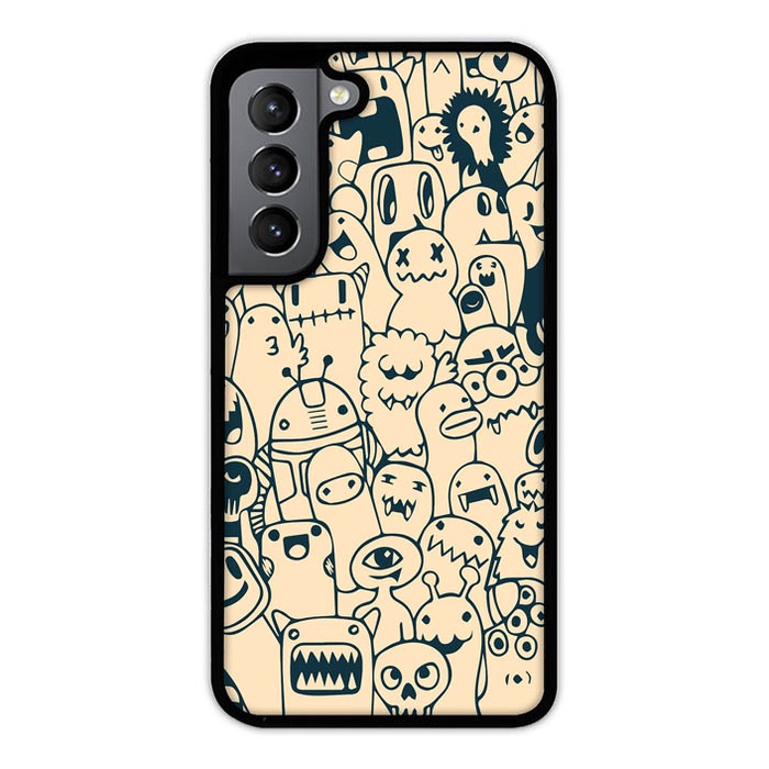 Jual Casing Case Samsung Galaxy S22 S21 S20 Plus Ultra Fe 5g Doodle Art 