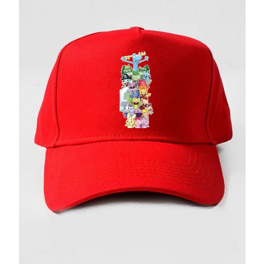 Jual topi velcro baseball prmeim desain happy trees friends character ...