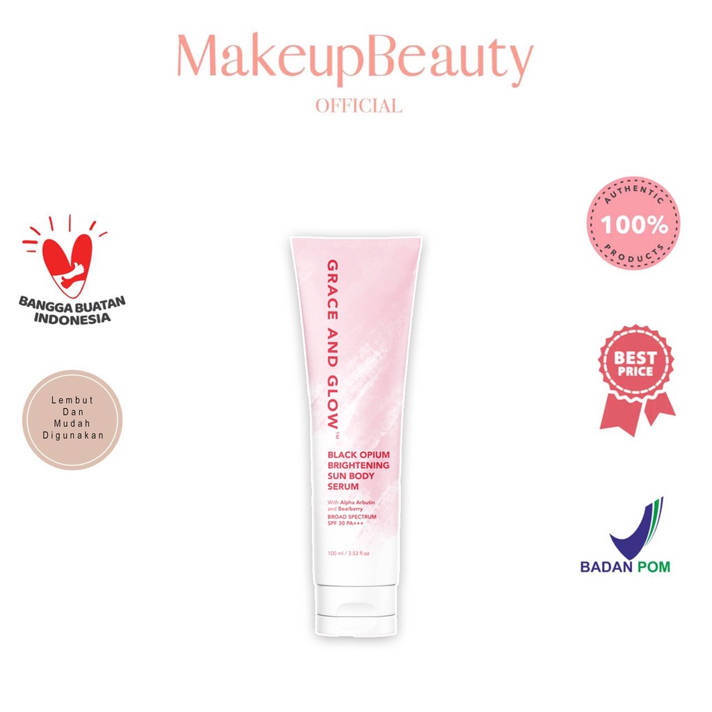 Jual GRACE & GLOW Black Opium Brightening Sun Body Serum SPF 30 PA
