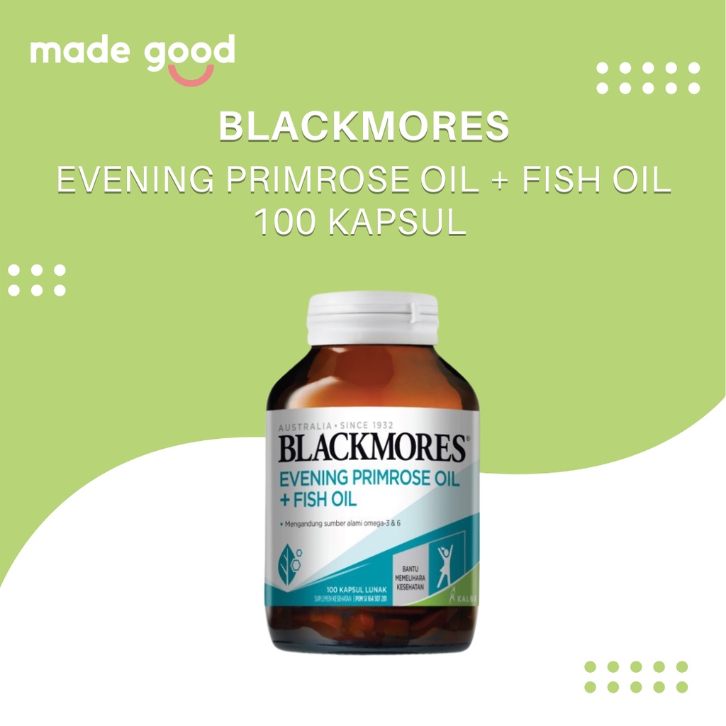 Jual Blackmores Evening Primrose Oil + Fish Oil 100 Kapsul BPOM 100