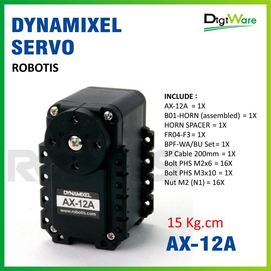 Jual Motor Servo Digital Dynamixel AX-12A | Servo AX 12A | Shopee Indonesia