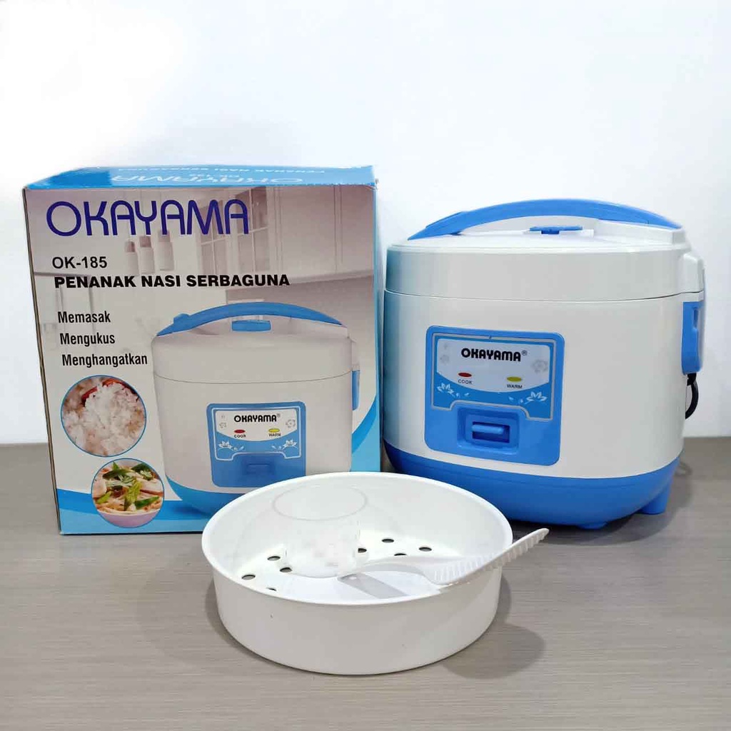 Jual Rice Cooker Okayama I Penanak Nasi 3 in 1 Magic Com OK 185 1.8 ...