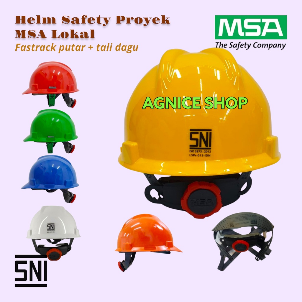 Jual Safety Helmet Sni New Msa Lokal Helm Proyek Sarang Putar