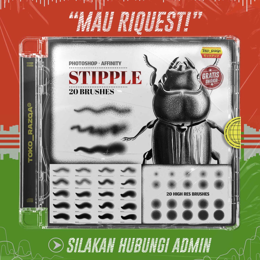 Jual Stipple Photoshop Brushes For Photoshop PS BRUSHES | Shopee Indonesia