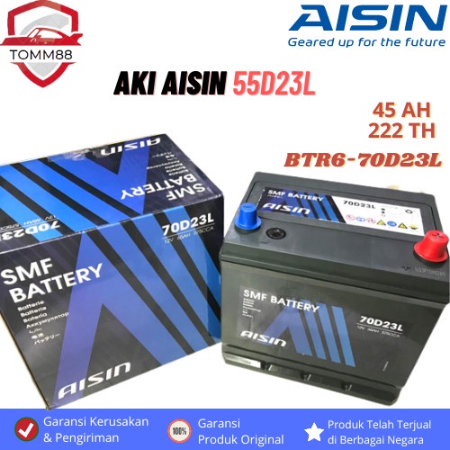 Jual AKI AISIN TOYOTA ALPHARD/ FORTUNER/INNOVA/CAMRY/AKI AISIN-55D23L