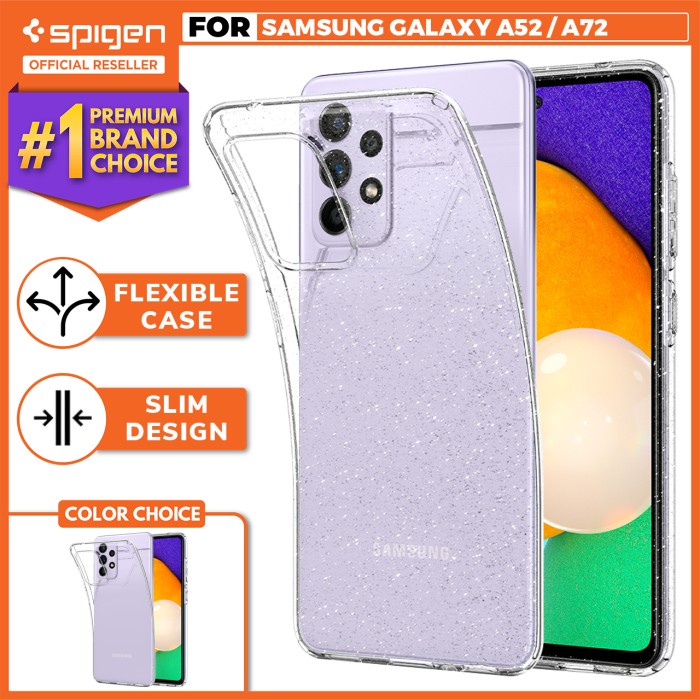 Jual Original Case Samsung Galaxy A52 / A72 Spigen Liquid Crystal TPU ...