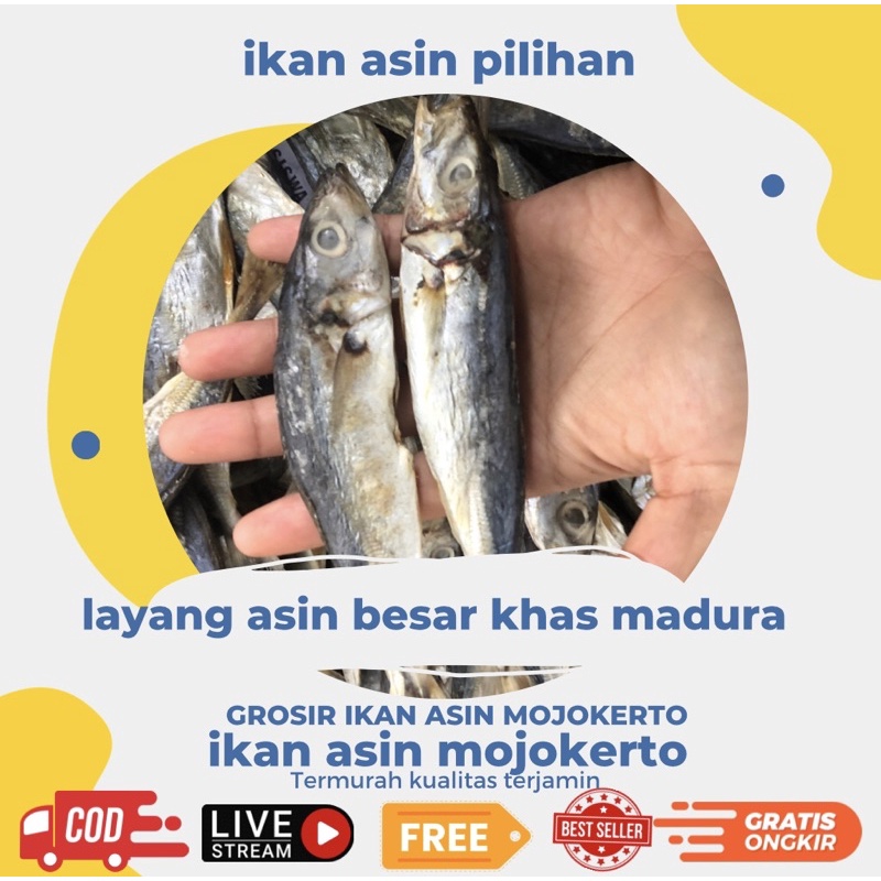 Jual Ikan Layang Madura Ikan Klotok Asin Besar 250gr Harga Murah And Kualitas Terbaik Shopee