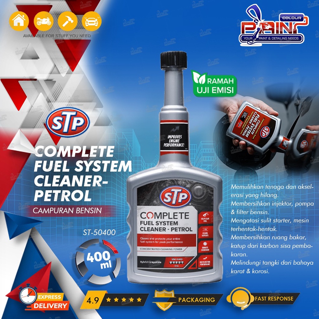 Jual STP Complete Fuel System Cleaner Additive 400ml Campuran Bensin