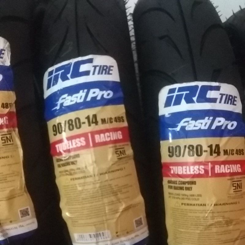Jual SEPASANG BAN BALAP IRC FASTI PRO MATIK RING 14 90 80 BAN IRC FASTI ...